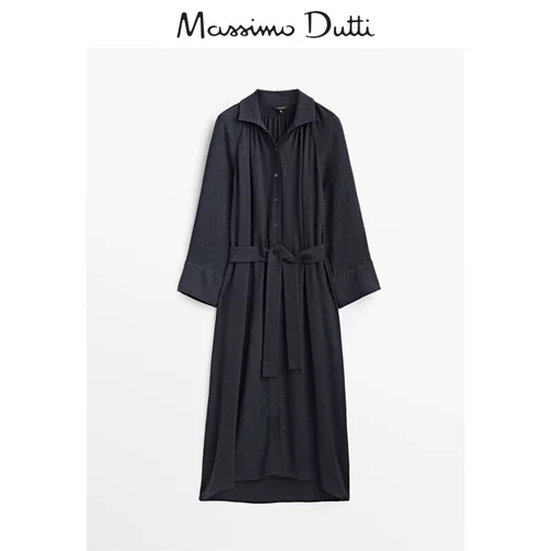 Massimo Dutti, демисезонная длинная рубашка, платье