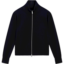 Winter new MassimoDutti2024 womens casual cool motorcycle style slim short double zipper high collar knitted jacket 05746621422