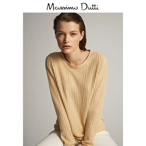 XJ Season-Massimo Dutti Женский торговый центр такого же льна Linsea Женский свитер
