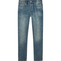 Winter new Massimo Dutti mens 2024 new casual style cleanfit tapered version washed blue jeans 00057057405