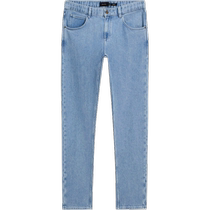 Autumn and winter new Massimo Dutti mens clothing 2024 new casual style light blue clean fit denim trousers 00055077405