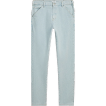 Summer new style (STUDIO limited series) MassimoDutti mens 2024 new straight-leg rinsed light-colored jeans 08326843406