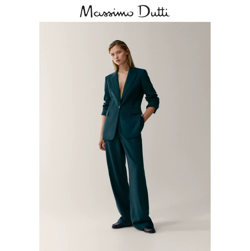 Massimo Dutti, шерстяной фланелевый костюм, комплект