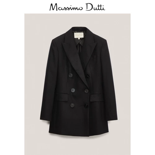 Massimo Dutti, черный шерстяной костюм