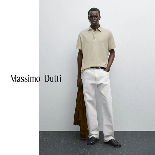 Massimo Dutti, летняя хлопковая футболка polo