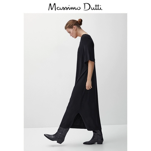 Massimo Dutti, демисезонное модное платье, короткий рукав