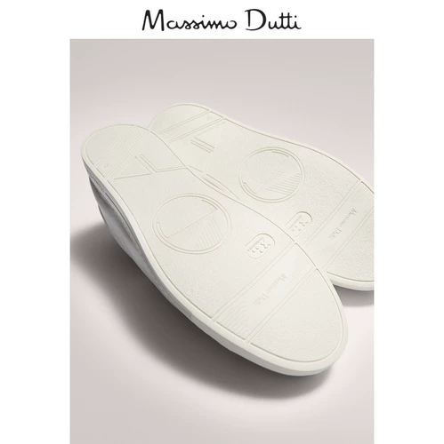 Massimo Dutti, белые напяточники, спортивная обувь для отдыха, белая обувь