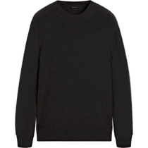 Early autumn new MassimoDutti mens 2024 new simple commuter style dark gray round neck sweater long-sleeved sweater 00980331824