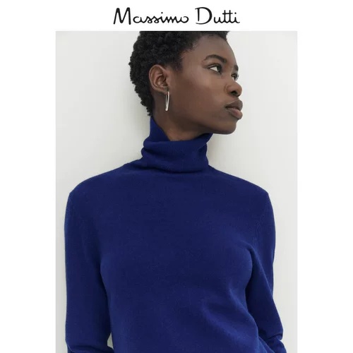 Massimo Dutti, минималистичный шерстяной трикотажный свитер, 2023