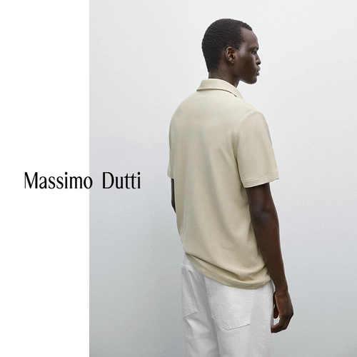 Massimo Dutti, летняя хлопковая футболка polo