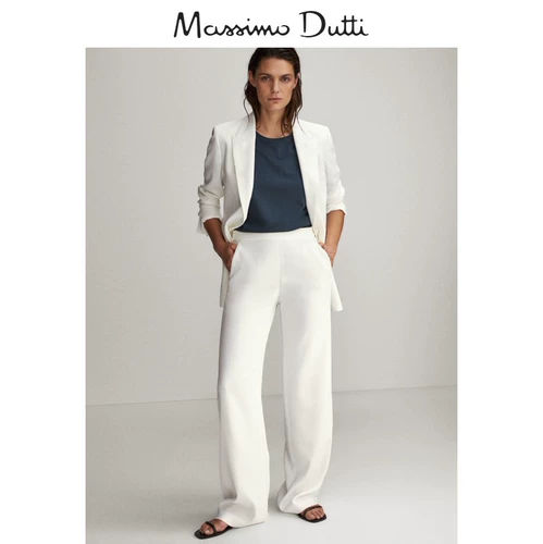 Massimo Dutti, штаны, свободный прямой крой