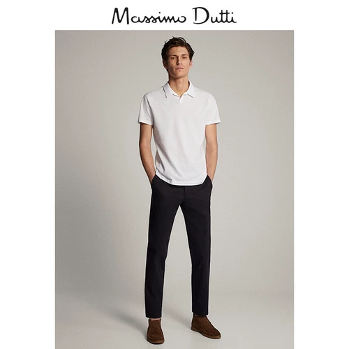 Весна и летняя скидка Massimo Dutti Mans Malls Mall той же модели 2020 Новая хлопковая жемчужная ткань с коротки