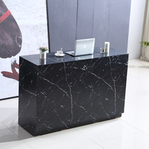 Beauty salon cashier counter Imitation marble bar reception clothing store Small simple modern
