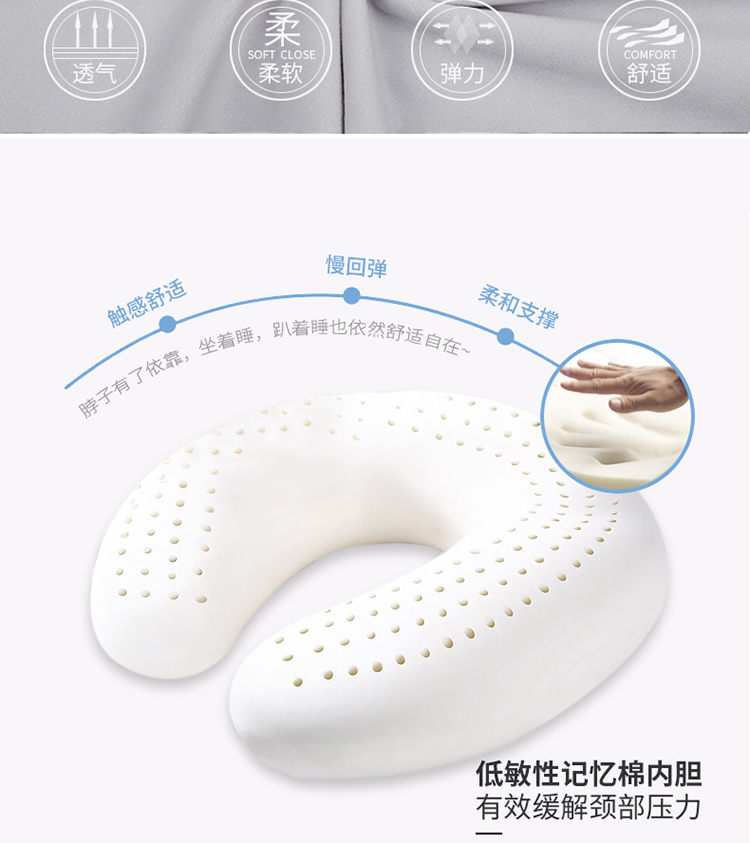 Một chiếc máy bay di động sáng tạo Bộ nhớ du lịch ngoài trời Cotton Ngủ Cổ Gối Gối chữ U riêng - Gối gối chữ u cho bầu