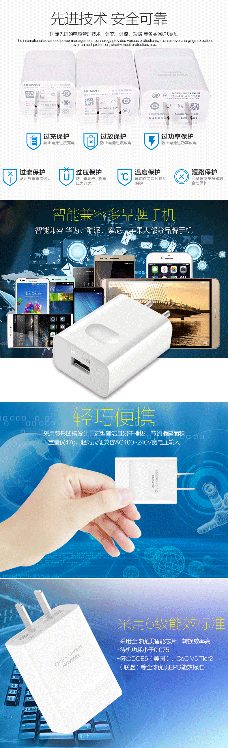 chargeur HUAWEI pour téléphones HUAWEI HUAWEI - Ref 1292052 Image 8