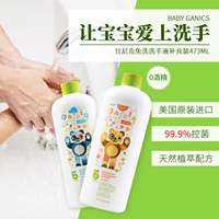Babyganic Gannick Baby Bubble Foam Fyce Bresh Bree Bree Rent 473 мл цитрусовых детей антибактериальные