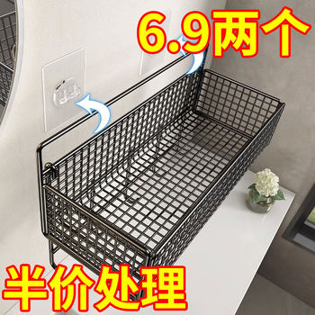 床边挂篮上铺好物床头置物架免打孔上铺挂式物品零食杂物收纳架子