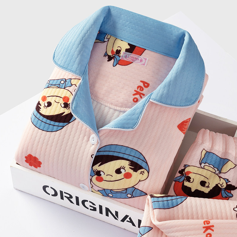 Lunar Subsuit Spring and autumn in pure cotton postpartum winter thickened air cotton pregnant woman's pyjamas October breast-feeding breastfeeding 11