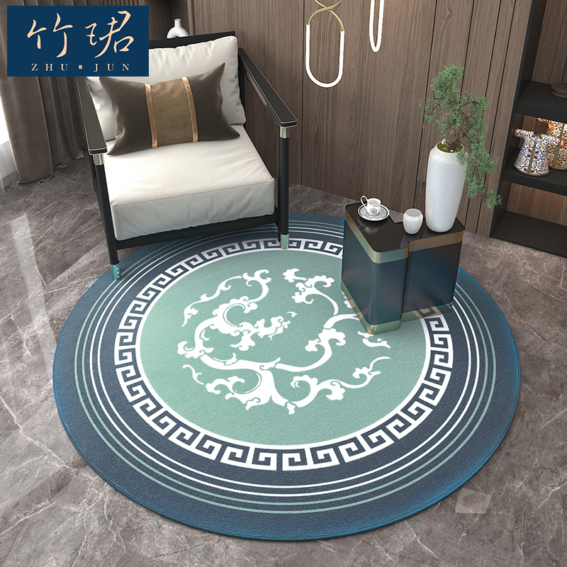 New Chinese computer swivel chair Chair non-slip mat Living room Book room Makeup Desk Bedroom Round Carpet Tea Table Mat