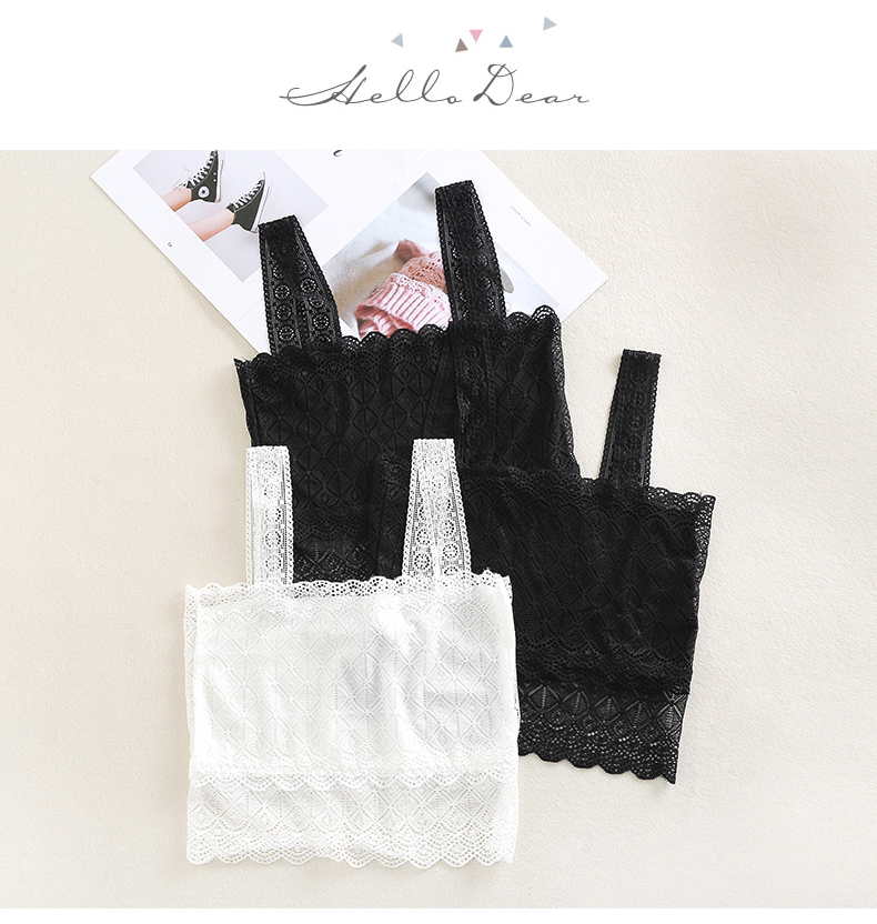 Quần vest ống đứng đầu đồ lót nữ ngắn phần thu thập quấn ngực gợi cảm mùa thu và mùa đông cô gái để ngăn chặn ánh sáng áo bra tập gym