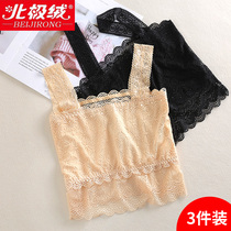  Camisole womens flesh-colored sexy bandeau underwear gathered chest-wrapped summer lace bottoming inside to prevent light
