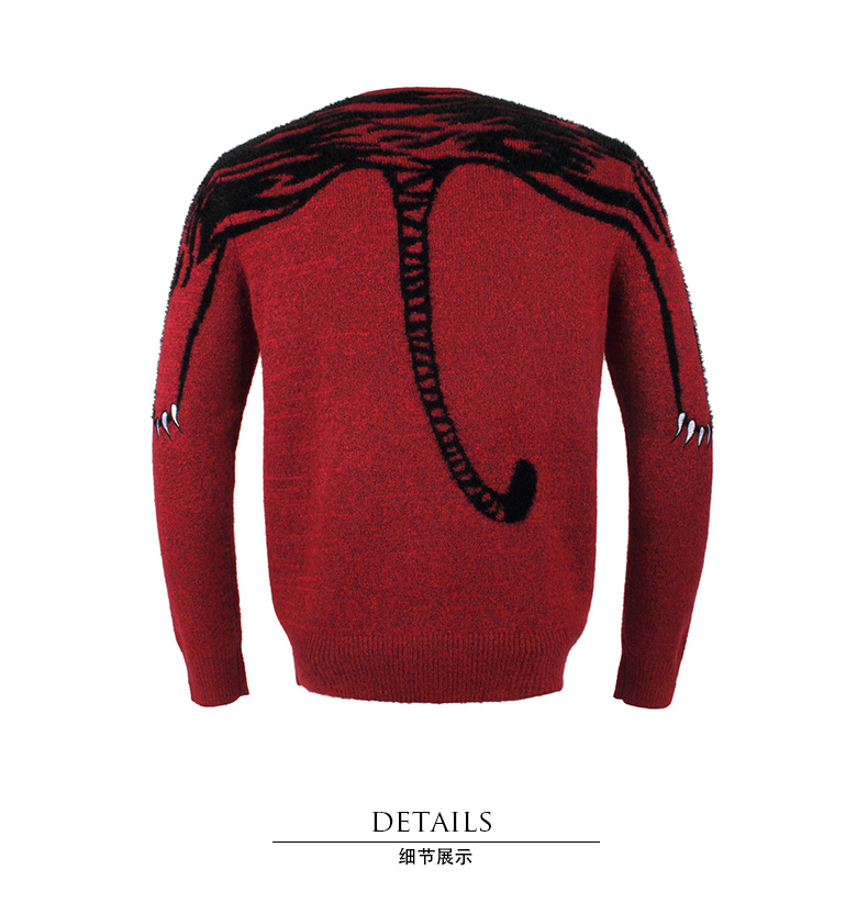 Chính hãng KenZO / Takada Kenzo Nam cổ điển Tiger Head LOGO Mẫu áo thun nam Áo len SS - Kéo qua áo sơ mi nam