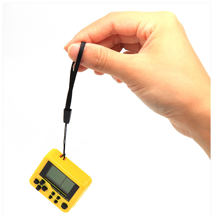 Nhật bản mini gamepoke vòng chìa khóa mặt dây chuyền hoài cổ cầm tay nhỏ tetris game console cầm tay máy chơi game sup 400