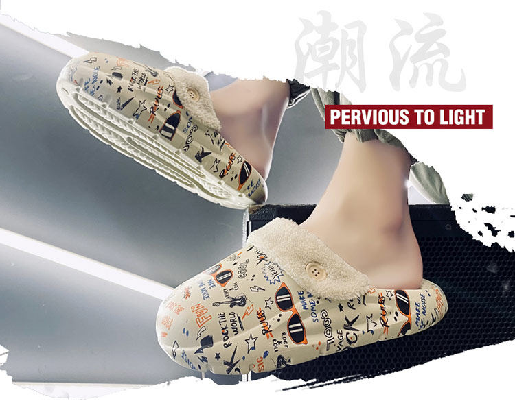 Утепленные съемные тапочки, для влюбленных, большой размер 