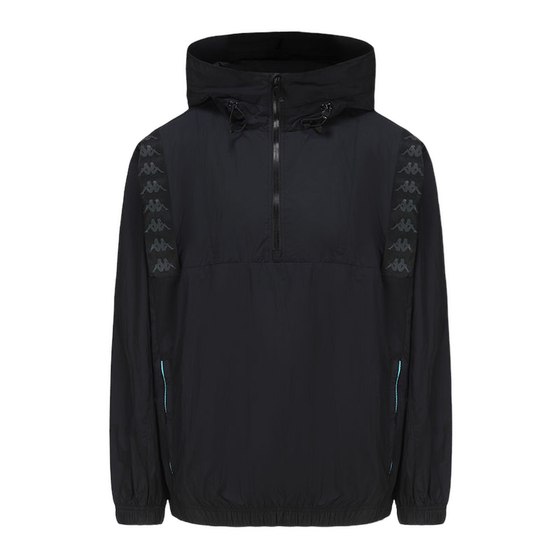 
Kappa men's windbreaker casual sports hoodie half zipper sports top K0B12FJ70