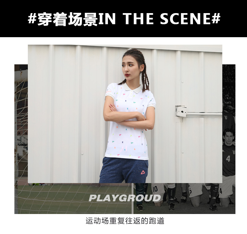 Chủ cửa hàng gợi ý Kappa nữ POLO áo sơ mi hoa nhỏ thể thao tay áo ngắn K0522PD10 ao thun polo nam