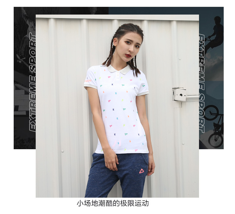 Chủ cửa hàng gợi ý Kappa nữ POLO áo sơ mi hoa nhỏ thể thao tay áo ngắn K0522PD10 ao thun polo nam