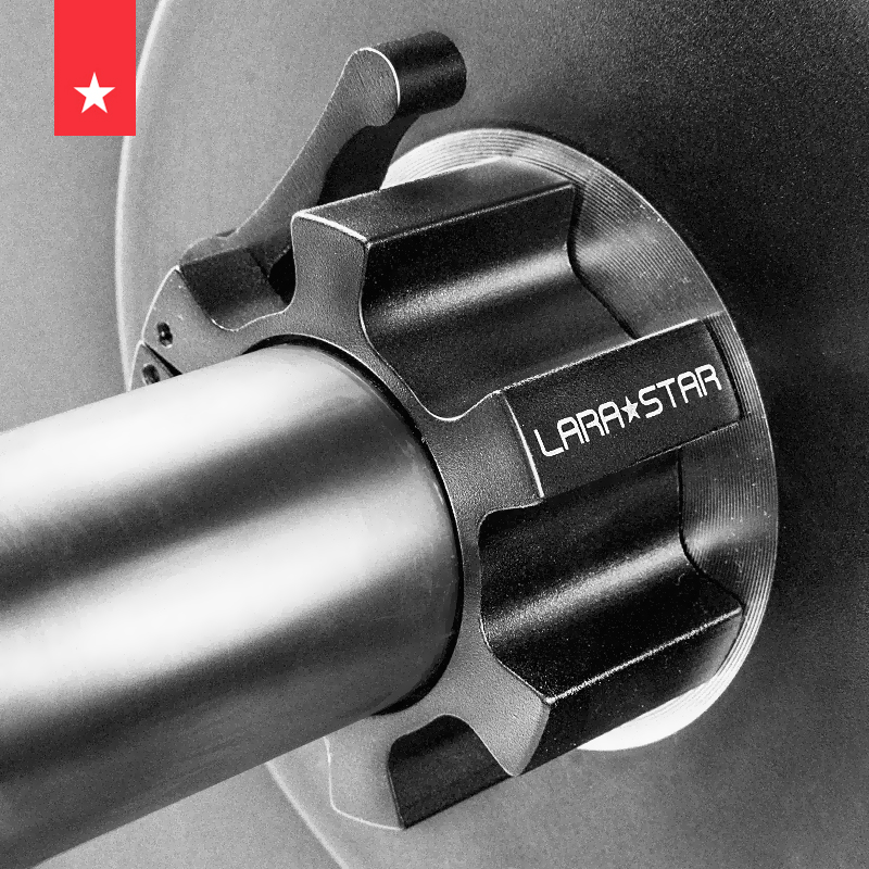 Laura Star Olymp Dumbbell Quick Snap Aluminum Rod Barbell Head Squat Fitness Safety Lock Sleeve Card Holder