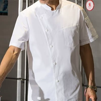 Белые короткие рукава (нажмите пряжку)