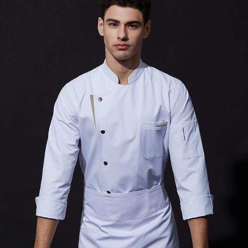 Высококачественная рабочая одежда для шеф-повара с длинными рукавами, гостиничный ресторан, отель, горячий горшок, ресторан, кухня, столовая, униформа шеф-повара, осенняя и зимняя одежда