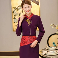 Женский фиолетовый (топ + фартук)