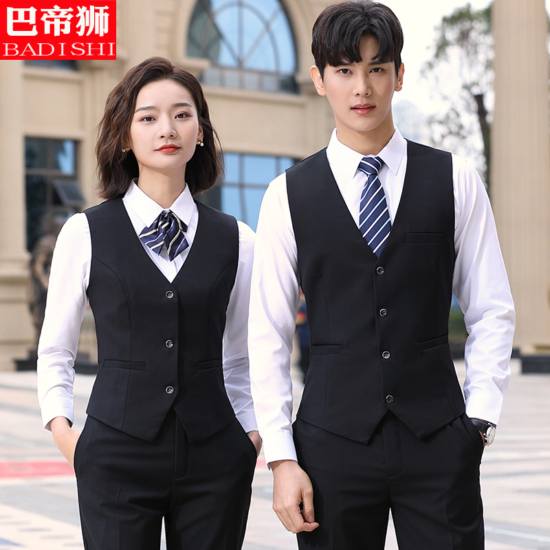 Workwear suit for men and women with the same dress long sleeve shirt Industrial & Clothing Bank Front Desk Manager Worksuit