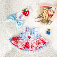 Кролик, клубника, платье