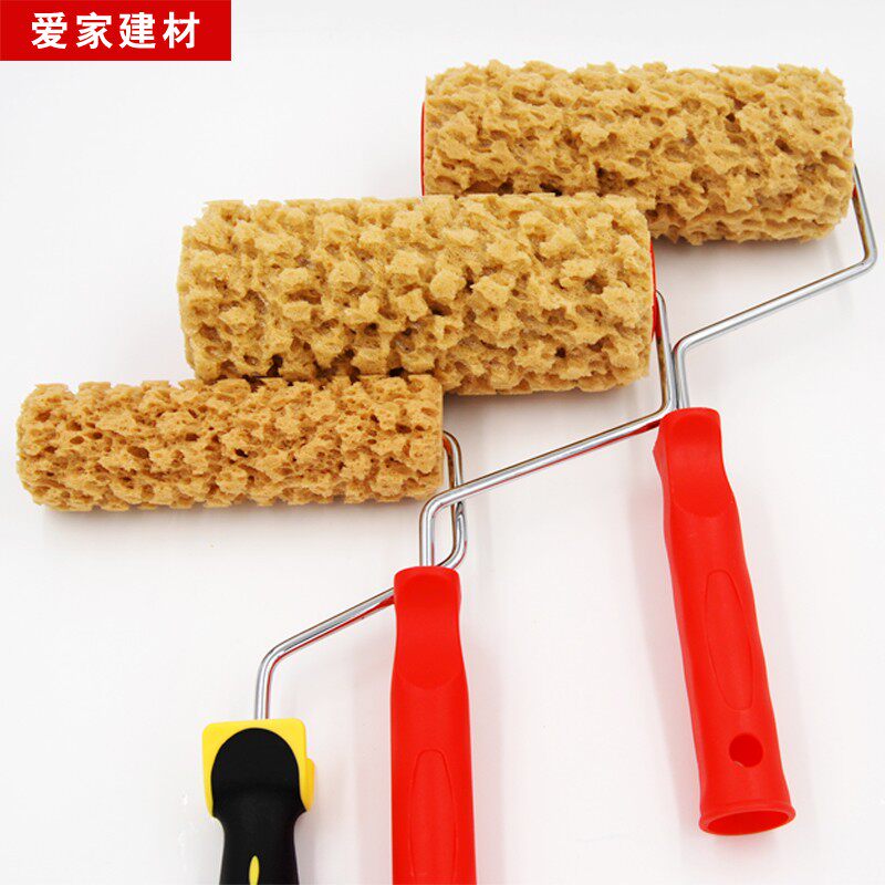 Imitation seaweed cotton roller brush Art roller wallpaper paint symphony paint Sponge material three-color pearlescent