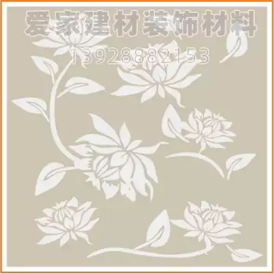 Wall paper lacquer printing mold printing wallpaper hollow diatom mud hollow plate mold 60x60cm thickness 0 4mm