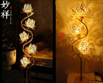 Temple Buddha Hall Large floor-to-ceiling Lotus lamp 3579 Crystal lamp Buddhist supplies Bright Lamp Buddha Lamp