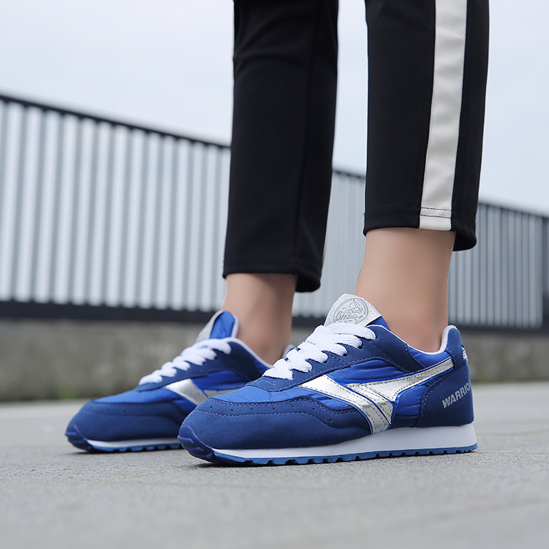 Warrior pull back marathon shoes men's shoes women's shoes breathable jogging shoes middle-aged and elderly lightweight running shoes WD-101