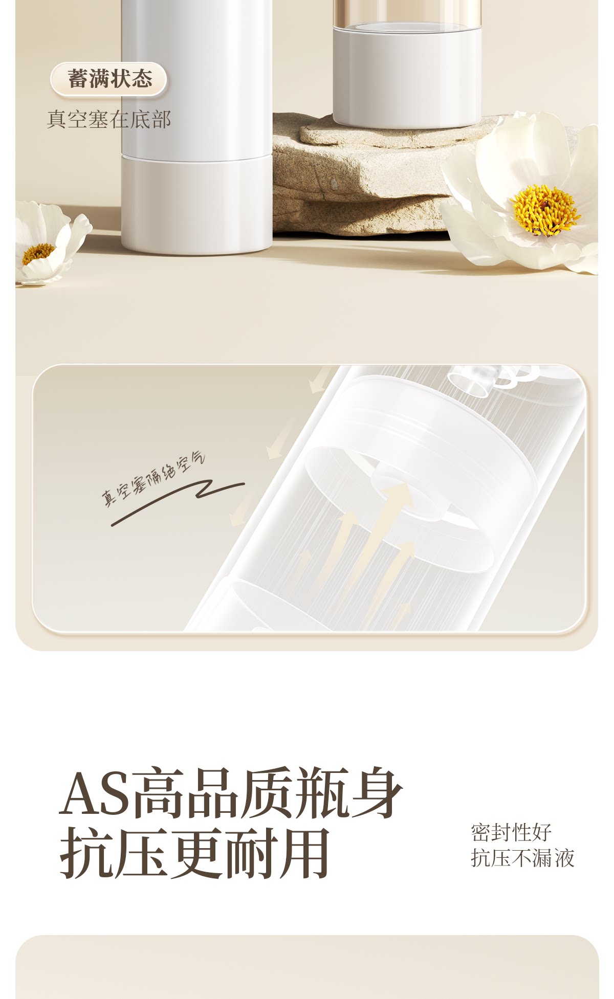 【中国直邮】 欧亿姿 真空分装瓶 【乳液瓶2个装】30ml*2 化妆品 旅行 便携 按压式 粉底液 乳液空瓶  送漏斗+标签