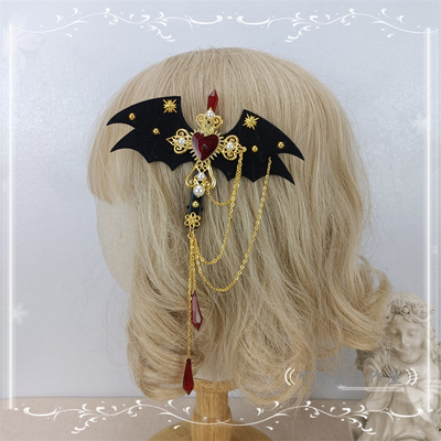 taobao agent Hair accessory, metal chain, Lolita style, halloween