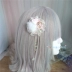Mềm mại em gái mũ trùm đầu màu hồng nơ headband thỏ thỏ Nhật Bản cô gái trái tim kẹp tóc liti tay áo ngọt ngào - Phụ kiện tóc