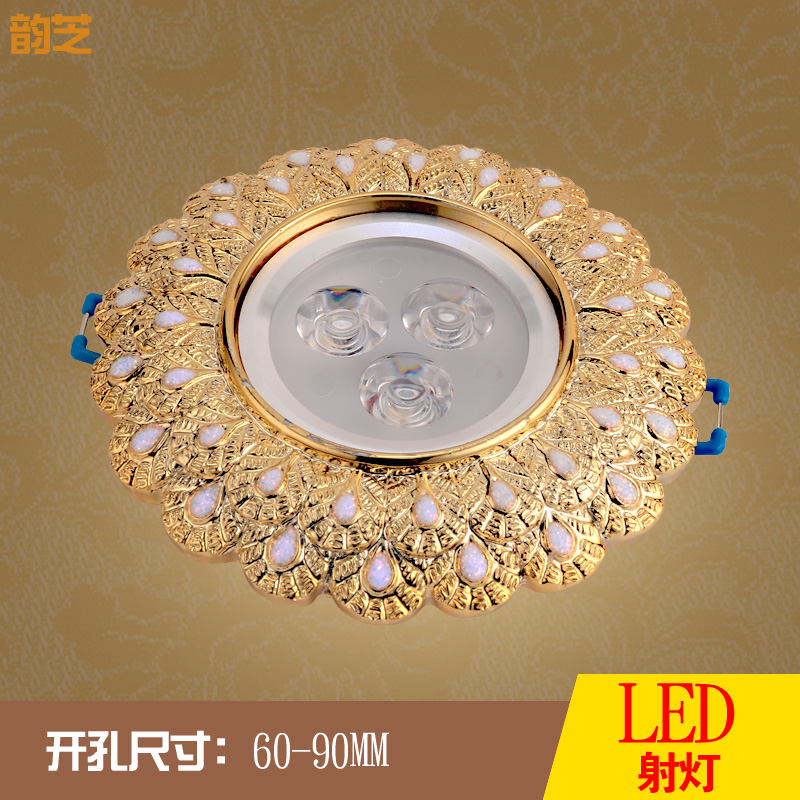 Eurostyle Cylinder Light LED Spotlight Ceiling Light Living Room Light Cat Eye Light Background Wall Suspended Ceiling Hole Lamp Concealed embedded in dongle light