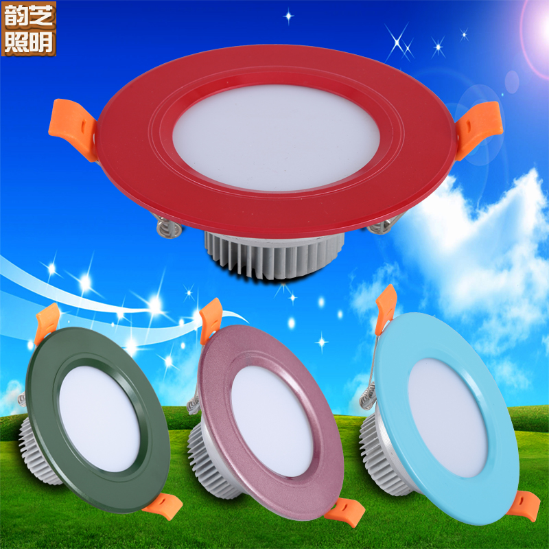 Mediterranean LED Cylinder Light Macaron Ceiling Lamp Modern Minima Nordic Barrel Lamp Suction Dome Light Pool Concealed embed lamp