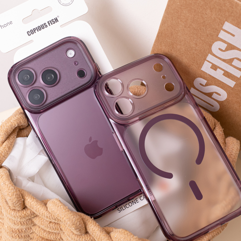 Qianjiu iPhone 18 Pro Max Phone Case Suitable for Apple 18 Matte Transparent 17 Pro Soft Tpu Silicone Case Max Lens Ai Camera Button Full Coverage 18 Pro Magnetic Shockproof Burgundy Wine Red