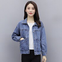 Denim coat women short 2021 Spring and Autumn New Korean version of loose long sleeve thin denim jacket short coat