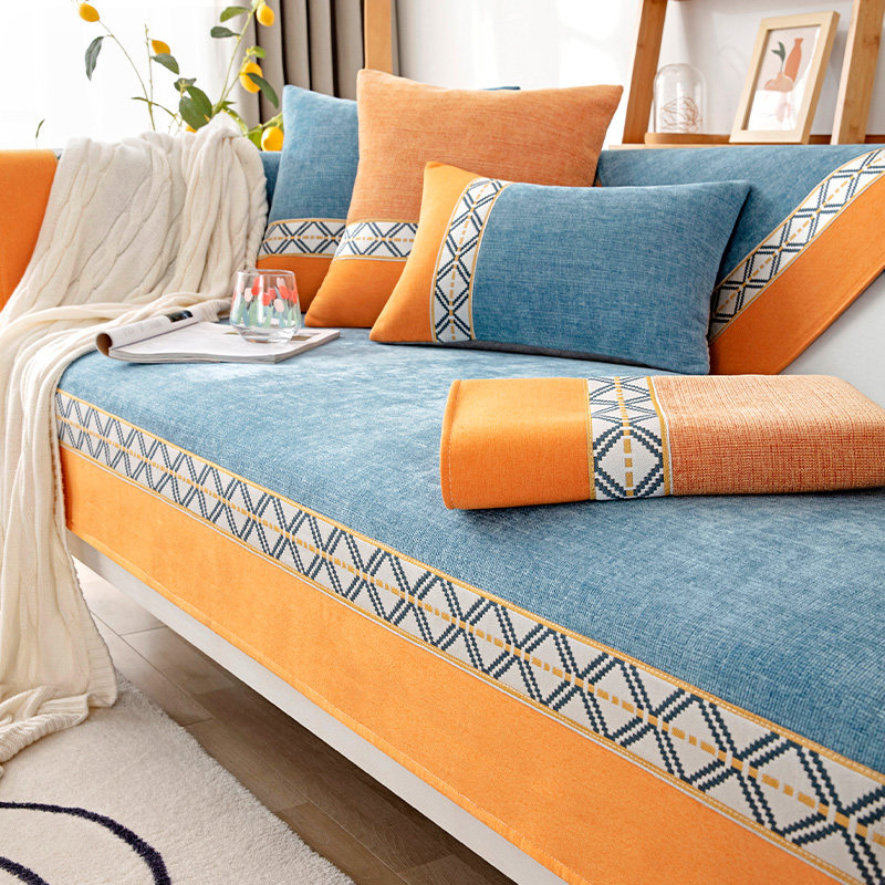 Snowier Sofa Cushion Four Seasons Universal 2021 new minimalist modern anti-slip cushions Sub-sofa cover Covered Scarves