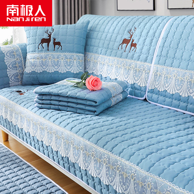 Sofa cushion Four seasons universal cushion anti-slip cushion backrest towels Nordic minimalist full-bag universal sofa cover cloths